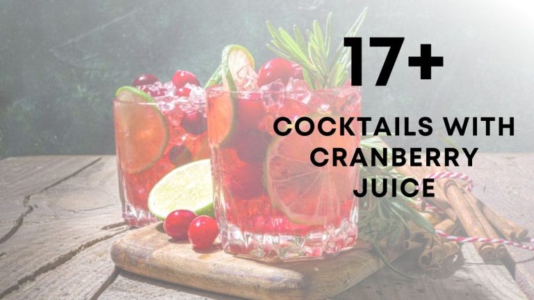 Easy & Delicious Cocktails With Cranberry Juice
