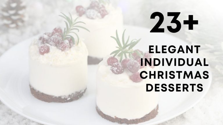 Elegant Individual Christmas Desserts