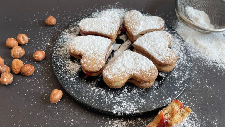 Almond Raspberry Sandwich Cookies