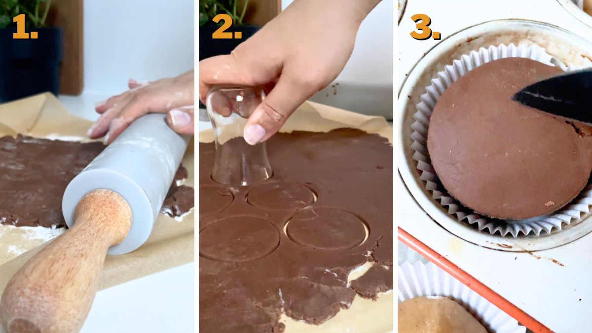 Assembling Concha Cupcakes 1