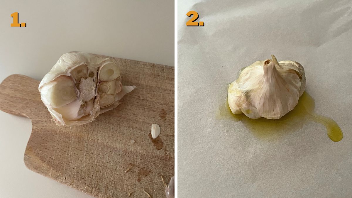 Baking the Garlic