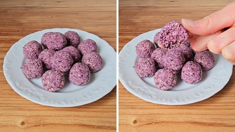 Blueberry Coconut Bliss Balls Recipe