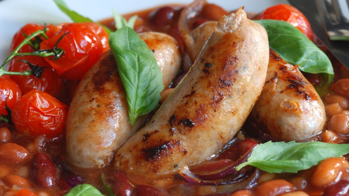 Bratwurst and Beans