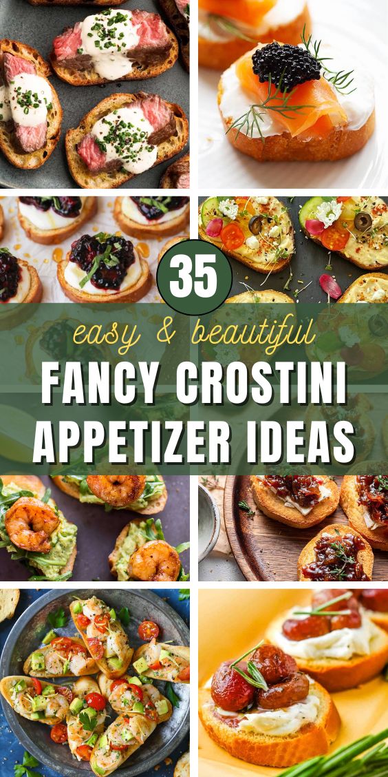 Easy But Fancy Crostini Appetizers Topping Ideas