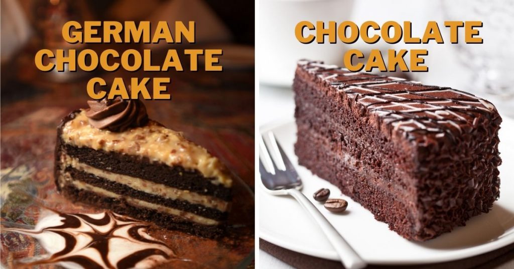German Chocolate Cake Vs Chocolate Cake