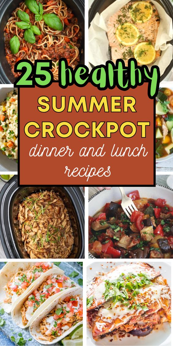 Healthy Summer Crockpot Recipes easy