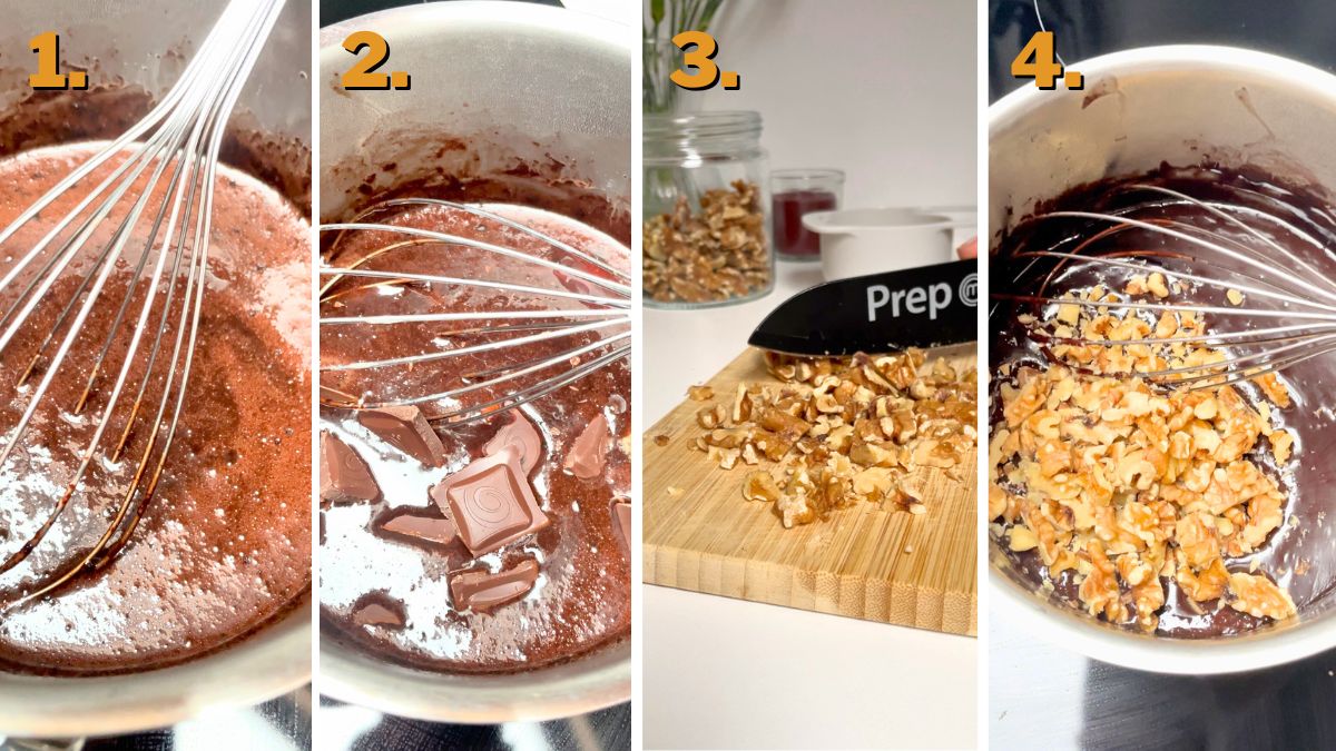 Making the Filling for Deep Fried Derby Pie