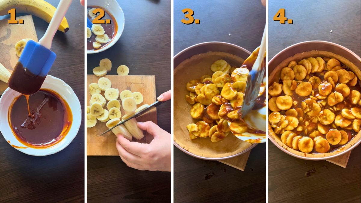 Making the banoffee