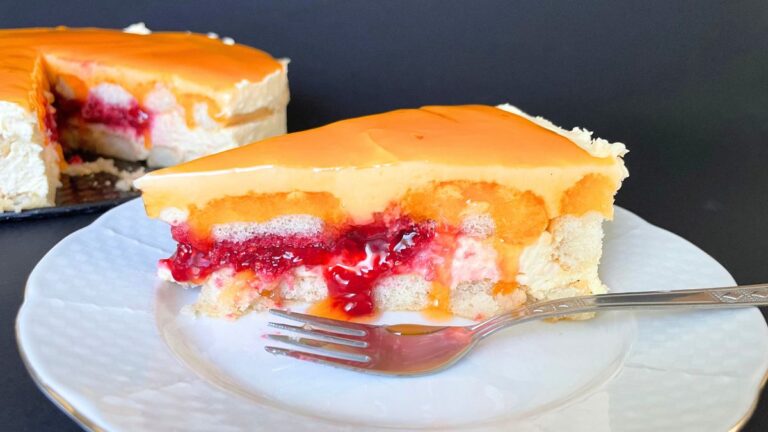 No Bake Lady Finger Cake with Lemon Curd [Recipe]