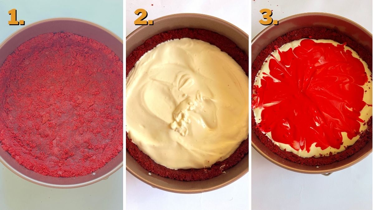 Red Velvet Marbled Cheesecake 