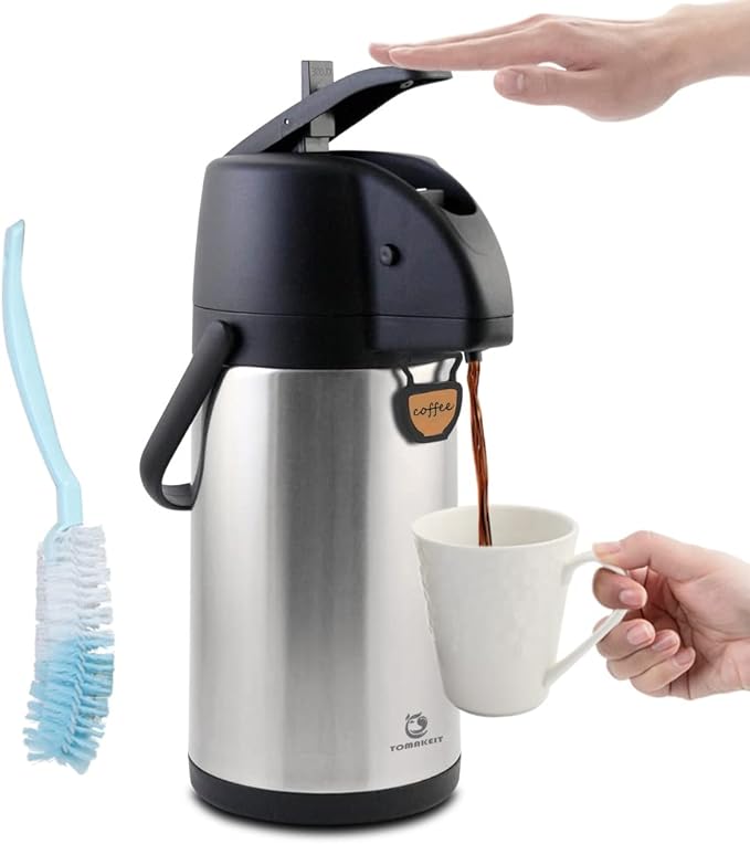 TOMAKEIT Airpot Coffee Carafe Thermal