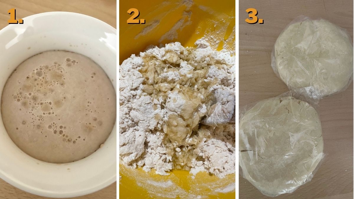 preparing the dough