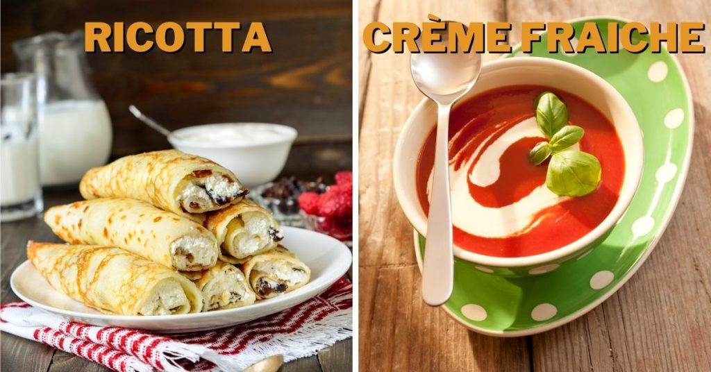 ricotta vs creme fraiche 